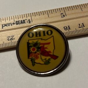 Ohio State Vintage-Inspired Yellow Enamel Pin